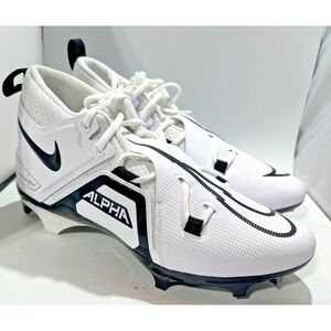 Nike Alpha Menace Football Cleats DH3292-100 White/Black Men's 11 W
